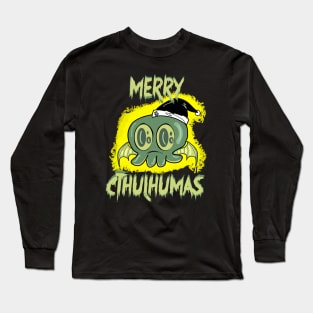 Little Green Holiday Monster Long Sleeve T-Shirt